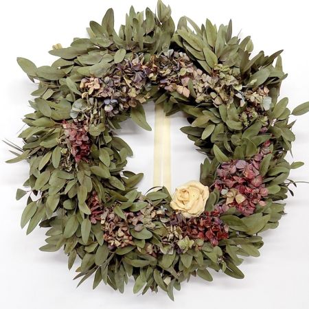  Eukaliptusz/hortenzia koszor ∅:50cm