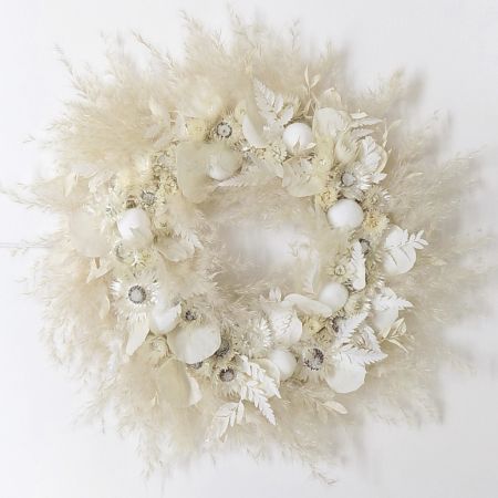  Fehr szrazvirg koszor ∅:35-38cm