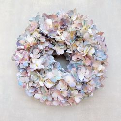   Hortenzia koszor, festett selyemvirgbl. ∅:30