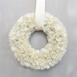   Szrazvirg koszor, velr szalaggal ∅:25 cm